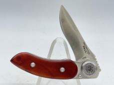 LONE WOLF KNIVES USA LM21800 Burl Wood Paul Presto Folder w/ OMP Box