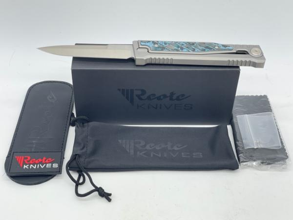 2022 REATE KNIVES EXO Artic Storm Double Edge Spear Point Gravity OTF w/ OMP Box 2022 REATE KNIVES EXO Artic Storm Double Edge Spear Point Gravity OTF w/ OMP Box