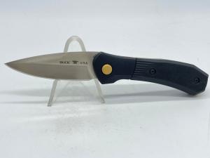 2021 BUCK CUSTOM USA 591 Black Bolster Lock AO Paradigm