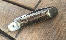 Hubertus 11cm Stag Camper Lever-lock Auto w/Saw & Cap Lifter pre-Otter Super Nice!