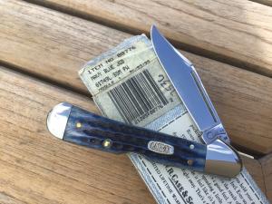 Case XX 1999 Mini Copperlock Navy Blue Pocket Worn Gorgeous!