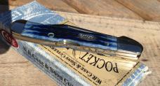 Case XX 1999 Mini Copperlock Navy Blue Pocket Worn Gorgeous!