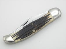 Queen Cutlery Co. #39 Two Blade Folding Hunter in Winterbottom Bone: 5 1/4” closed; 1961