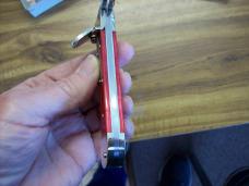 Hubertus Guardian Solingen, Germany Very Rare Red Bone Swing Guard UNUSED W/Box