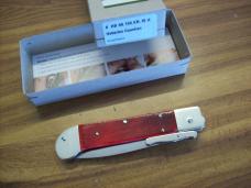 Hubertus Guardian Solingen, Germany Very Rare Red Bone Swing Guard UNUSED W/Box