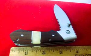 WINCHESTER LIMITED EDITION 4quot PART SERRATED PRE OWNED FOLDER AS FOUND GREAT DAILY CARRY 
