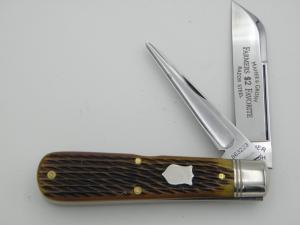 Maher & Grosh #740 Farmers Favorite by Great Eastern; 3 7/8” closed, jigged bone handles