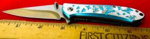 SURPRISE FIND - FEMME FATALE SPRING -ASSIST BUTTERFLY DECORATED PRE OWNED MINT FROM SHOE BOX STORAGE