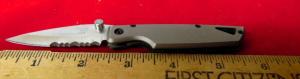 BUCK USA THUMB STUD OPEN LINER LOCK 170 U PARTIAL SERRATED PRE-OWNED MINT 