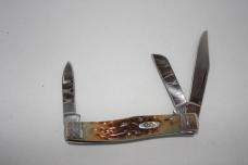 Case Carbon Series Amber Bone Peach Seed. Stockman 63032