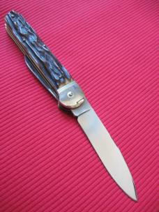 Older German Large Size HUBERTUS Pen Blade Release Knife