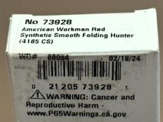 Case XX™ American Workman Red Folding Hunter 73928 Carbon Steel Knife