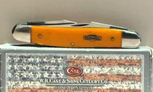 2016 Vintage Case XX 10317 - Persimmon Orange Bone Smooth Muskrat (MUSKRAT SS)