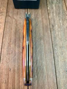 Queen City Cutlery Tear Drop Jack Amber Worm Groove Bone 2001