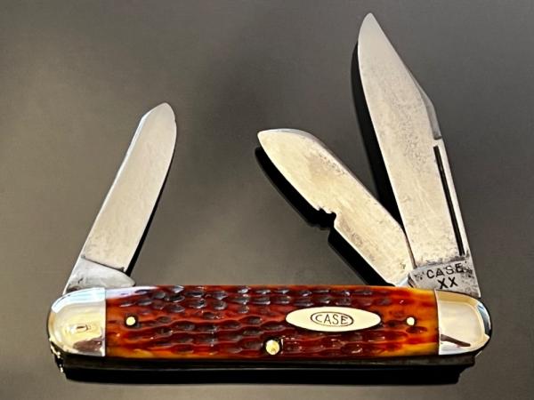 Rare Vintage CASE XX 1940~1950 Big Cigar 6394-1/2 Long Pull Red Bone 4-1/2” Beautiful Knife EXCELNT+ Rare Vintage CASE XX 1940~1950 Big Cigar 6394-1/2 Long Pull Red Bone 4-1/2” Beautiful Knife EXCELNT+