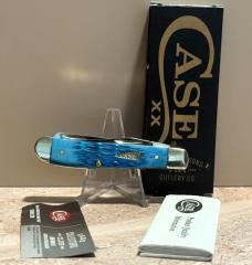 2024 Case XX™ Mini Trapper Jigged Sky Blue Bone 50641 Stainless 