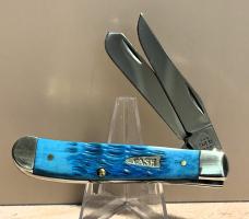 2024 Case XX™ Mini Trapper Jigged Sky Blue Bone 50641 Stainless 