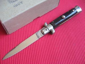 Vintage 1960's Italian Button Open Button Close Stiletto Switchblade Knife - New Old Stock