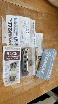 Buck Knife The Titanium 1987 Complete With Box  