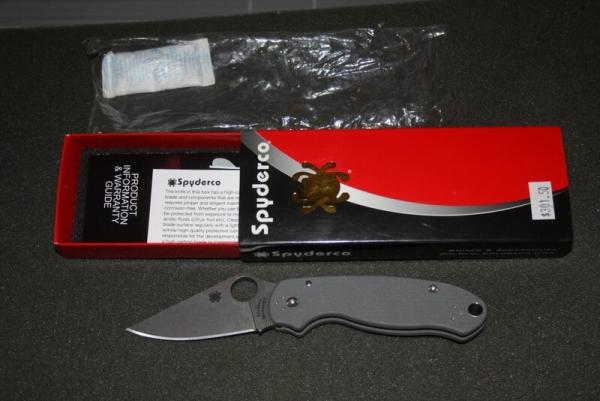 Spyderco Para 3 Maxamet C223GPDGY NIB Spyderco Para 3 Maxamet C223GPDGY NIB
