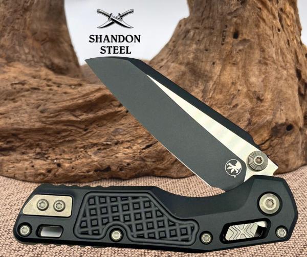 Microtech MSI RAM LOK Mini Sniper Grey Aluminum Handles M390MK 210M-1 FRCSG
