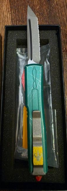 Microtech Ultratech Apocalyptic Bounty Hunter Elite T/E Full Serrated 123-12BH