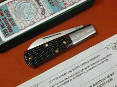 New York Knife Co Red Jigged Bone Barlow Knife By Cooper Cutlery Matteawan M1506-RJB USA Made 