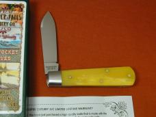 Beaver Falls Cutlery Co Smooth Yellow Camel Bone Jack Knife NIT from Cooper Cutlery Made in USA YSCB
