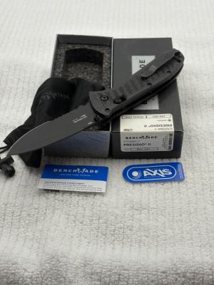 Benchmade 570SBK-1 Manual Opening Presidio II Pocket Knife 1st Production 400 500 NIB