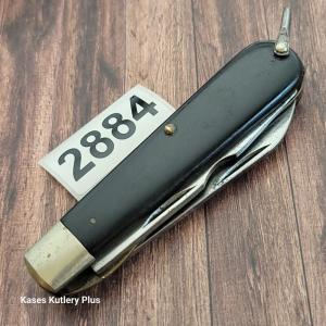 Vintage Camillus Electricians 375quot Closed Black Delrin Handles CS Folding Pocket Knife Made In USA 