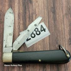 Vintage Camillus Electricians 3.75" Closed Black Delrin Handles CS Folding Pocket Knife Made In USA 