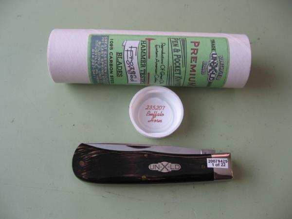 GREAT EASTERN NORTHFIELD  PATTERN 23 2007 TRAPPER BUFFALO HORN