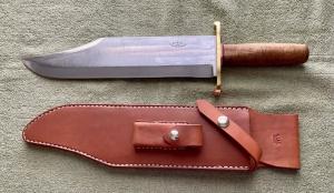 Greg Wall Custom Model 12 Iron Maiden Smithsonian Style Bowie Knife New