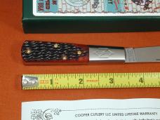 New York Knife Co Red Jigged Bone Barlow Knife By Cooper Cutlery Matteawan M1506-RJB USA Made 