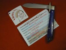 Tuna Valley Cutlery Purple Arctic Curly Birch Mountain Cougar Swing Guard Knife 1 of 11 COA Made USA