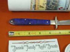 Tuna Valley Cutlery Purple Arctic Curly Birch Mountain Cougar Swing Guard Knife 1 of 11 COA Made USA