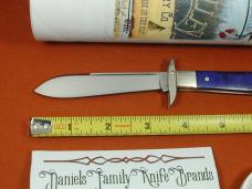 Tuna Valley Cutlery Purple Arctic Curly Birch Mountain Cougar Swing Guard Knife 1 of 11 COA Made USA