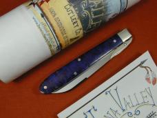 Tuna Valley Cutlery Purple Arctic Curly Birch Mountain Cougar Swing Guard Knife 1 of 11 COA Made USA