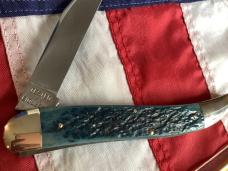 Case xx 1991 Case Classic, One of 95, Large Toothpick (Mdl# 61098 SAB) w/ Greta Blue Bone Handles
