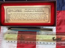 Case xx 1991 Case Classic, One of 95, Large Toothpick (Mdl# 61098 SAB) w/ Greta Blue Bone Handles