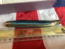 Case xx 1991 Case Classic, One of 95, Large Toothpick (Mdl# 61098 SAB) w/ Greta Blue Bone Handles