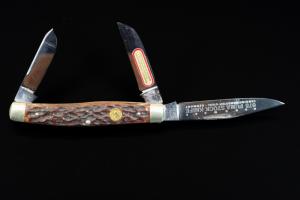Vintage 1976 PUMA 675 Stock Knife Germany Handmade Stag Pumaster 3 Blade