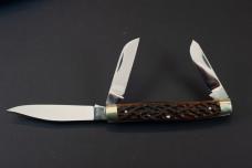 Vintage 1976 PUMA 675 Stock Knife Germany Handmade Stag Pumaster 3 Blade