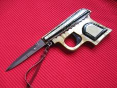 RARE 1950's Vintage Italian Switchblade Pistol Gun Knife