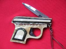 RARE 1950's Vintage Italian Switchblade Pistol Gun Knife