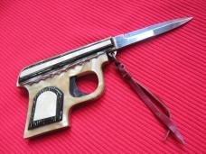RARE 1950's Vintage Italian Switchblade Pistol Gun Knife