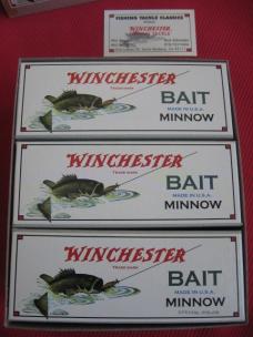 Original WINCHESTER 2001 Glass Eyed 5 Hook Minnow Fishing Lure 6 Pack - Mint!