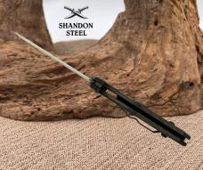 Heretic Knives USA JINN MANUAL FOLDER DLC W/CARBON FIBER CHASSIS H213-6A-CF