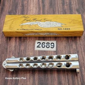 Vintage Parker Cut Co Gypsy Butterfly Folding Pocket Knife Made In Japan 1980s