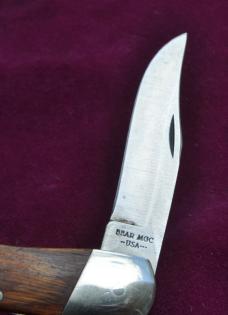 Bear MGC Five Dot 1995 Top Lock 3 3/4" Closed  Mint Never Used Hardwood Handles 